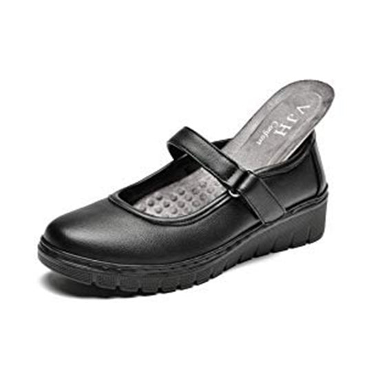 VJH confort Women s Mary Jane Flats, Breathable Comfort Round Toe Low Heel Slip-on Light Weight Walking Shoes